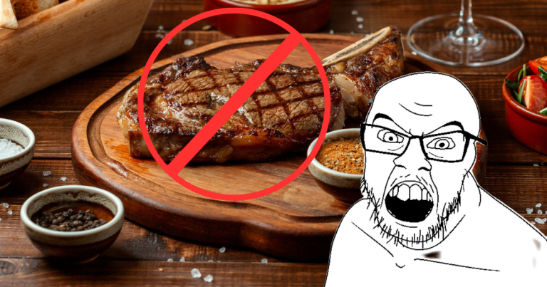 Angry Soyjack No Steak